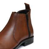 Brown Zip Chelsea Boots PD05