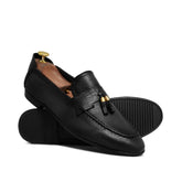 Black Tassel Slip-On Shoe PA74