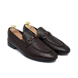 Brown Folding Ostrich Shoe PA13
