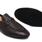 Brown Folding Ostrich Shoe PA13