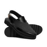 Elegant Black Peshawari Sandal DZ60