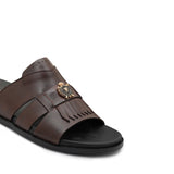 Brown Royal Crest Slipper SA95