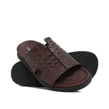 Brown Croc Slipper SU01