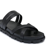 Black Cross Slipper SA130