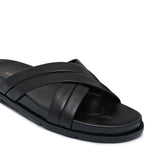Black Cross Slipper SA129