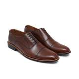 Brown Lace Leather Shoe Ph07
