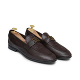 Brown LV Embossed Shoe PA06