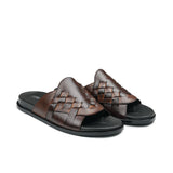 Elegant Brown Slide Slipper SA60
