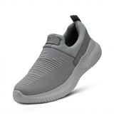 All-Grey Slip-On Athletic Sneakers RS03