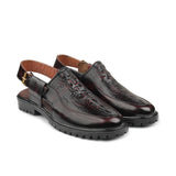 Croc Leather Peshawari Chappal DAZ5