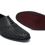 Black Woven Lace Shoe Ph17
