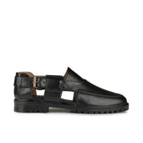 Classic Black Peshawari Chappal DAZ1