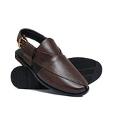 Brown Peshawari Chappal Da39
