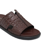 Brown Croc Slipper SU01