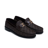 Classic Brown Textured Shoe FZ55