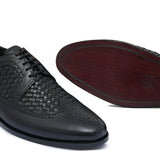 Black Woven Lace Shoe Ph18