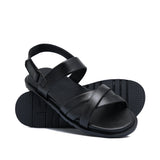 Black Strap Sandal Da42