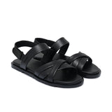 Black Strap Sandal Da42