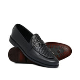 Black Woven Hook Buckle Shoe FZ41