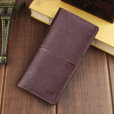 Men Leather Brown Long Wallet SF 97