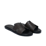 Burgundy Fancy Croc Slipper Sa99