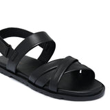 Black Strap Sandal Da42
