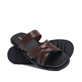 Brown Leather Slipper SA135