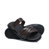 Brown Leather Slipper SA146