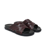 Maroon Six Strap Slipper SA159