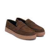 Choco Brown Suede Shoe LU14