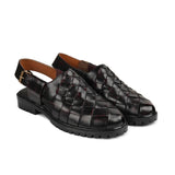 Woven Leather Peshawari Chappal DAZ4