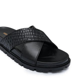 Black Cross Slipper SA107