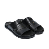 Black Leather Slipper GT34