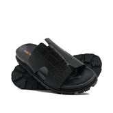 Black Croc Slipper SA156