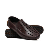 Brown Perforated Loafer LS21