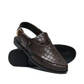 Dark Brown Peshawari Chappal DZ10