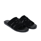 Black Suede Slipper SZ06