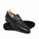 Black Leather Shoe PJ49