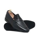Black Croc Embossed Shoe PH25