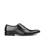 Black Oxford Leather Shoe PS04