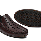 Brown Perforated Loafer LS21