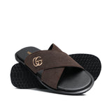 Brown Suede Slipper SZ07