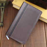 Men Leather long Wallet TP ZIP