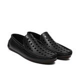 Black Perforated Loafer LS20