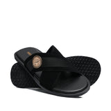 Black Suede Slipper SZ10