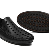 Black Perforated Loafer LS20