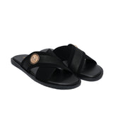 Black Suede Slipper SZ10