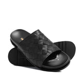 Black Woven Slipper SA110