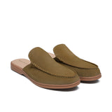 Olive Green Suede Mule MU02