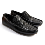 Black Woven Loafer LS10